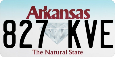 AR license plate 827KVE