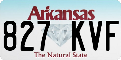 AR license plate 827KVF