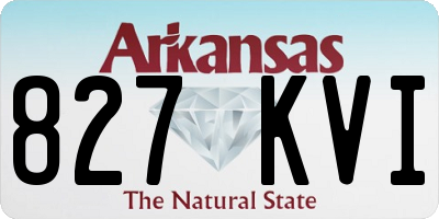 AR license plate 827KVI