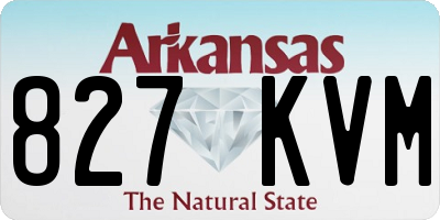 AR license plate 827KVM