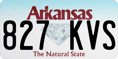 AR license plate 827KVS