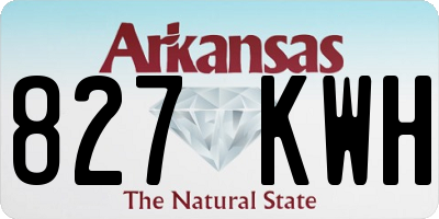 AR license plate 827KWH