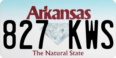 AR license plate 827KWS