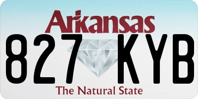 AR license plate 827KYB