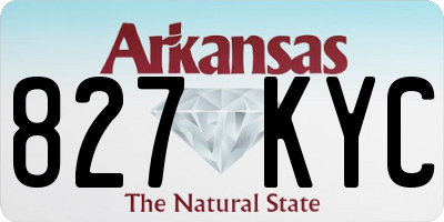 AR license plate 827KYC