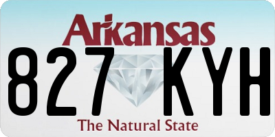 AR license plate 827KYH