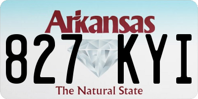 AR license plate 827KYI