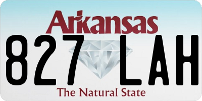 AR license plate 827LAH