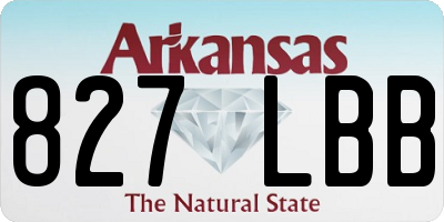AR license plate 827LBB