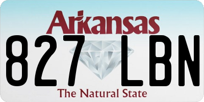 AR license plate 827LBN