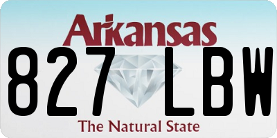 AR license plate 827LBW