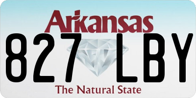 AR license plate 827LBY