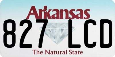 AR license plate 827LCD