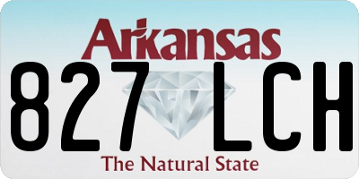 AR license plate 827LCH