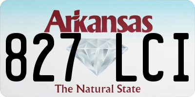 AR license plate 827LCI