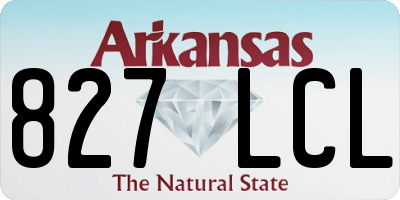 AR license plate 827LCL