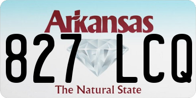 AR license plate 827LCQ