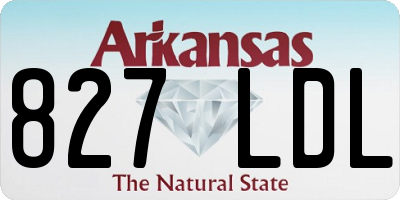 AR license plate 827LDL