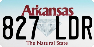 AR license plate 827LDR