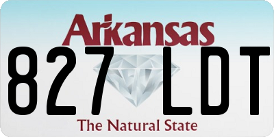 AR license plate 827LDT