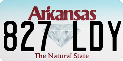 AR license plate 827LDY