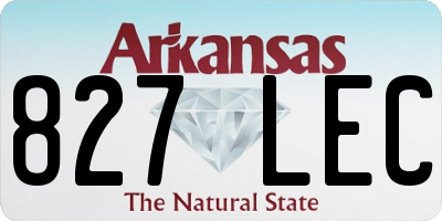 AR license plate 827LEC