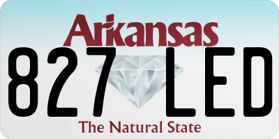 AR license plate 827LED