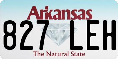 AR license plate 827LEH