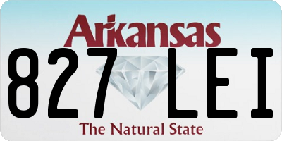 AR license plate 827LEI