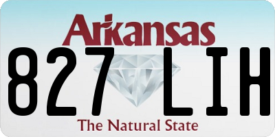 AR license plate 827LIH