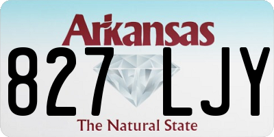 AR license plate 827LJY
