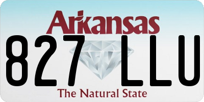 AR license plate 827LLU