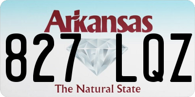 AR license plate 827LQZ