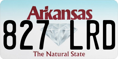 AR license plate 827LRD