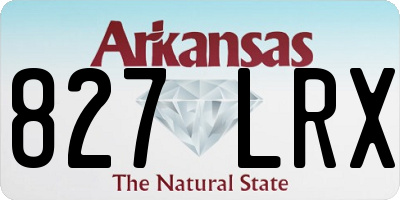 AR license plate 827LRX