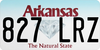 AR license plate 827LRZ