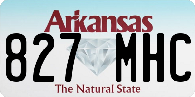 AR license plate 827MHC