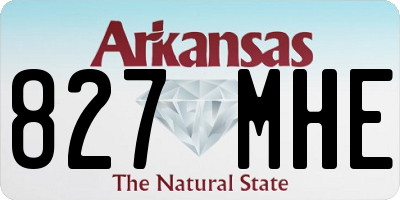 AR license plate 827MHE
