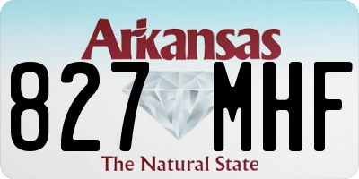 AR license plate 827MHF