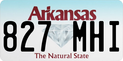 AR license plate 827MHI