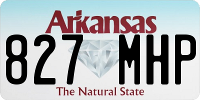 AR license plate 827MHP