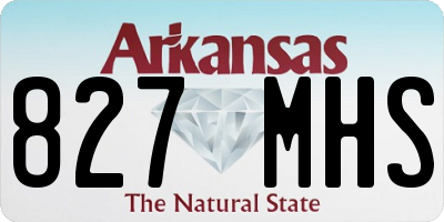 AR license plate 827MHS