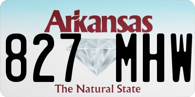AR license plate 827MHW
