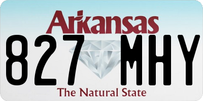 AR license plate 827MHY