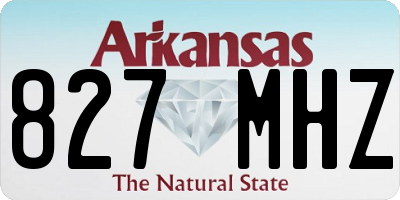 AR license plate 827MHZ