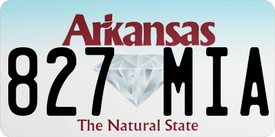 AR license plate 827MIA