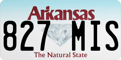 AR license plate 827MIS
