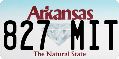 AR license plate 827MIT
