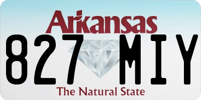 AR license plate 827MIY