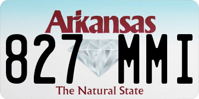AR license plate 827MMI